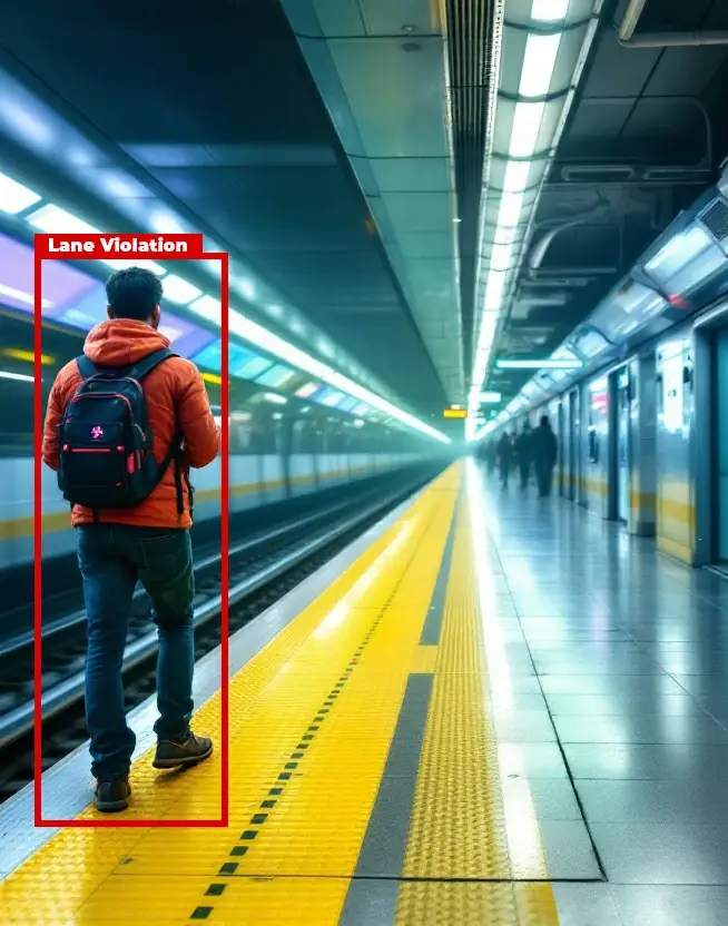 Metro Safety Line Violation Detection